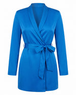 Darlene Blazer Dress - Sapphire Blue (Final Sale)