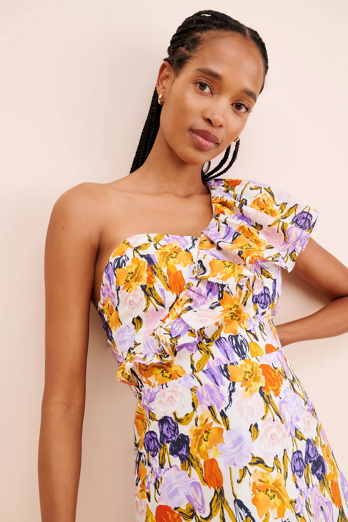 Kylie One Shoulder Mini Dress - Multicolor (Final Sale)