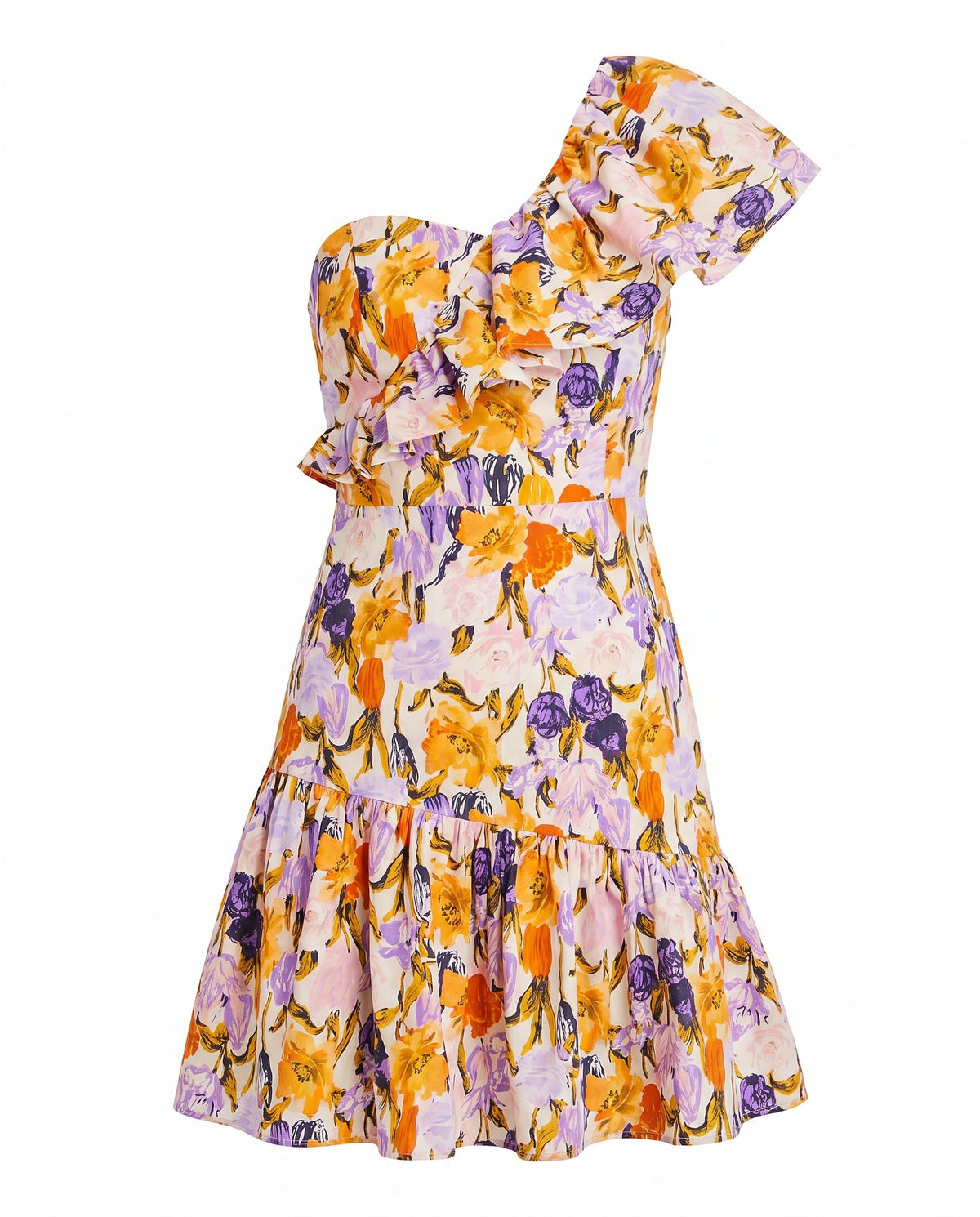 Kylie One Shoulder Mini Dress - Multicolor (Final Sale)