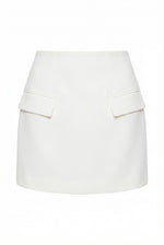 Delphi Linen Mini Skirt – Orchid White (Final Sale)