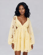 Jovie Babydoll Mini Dress - Lemon (Final Sale)