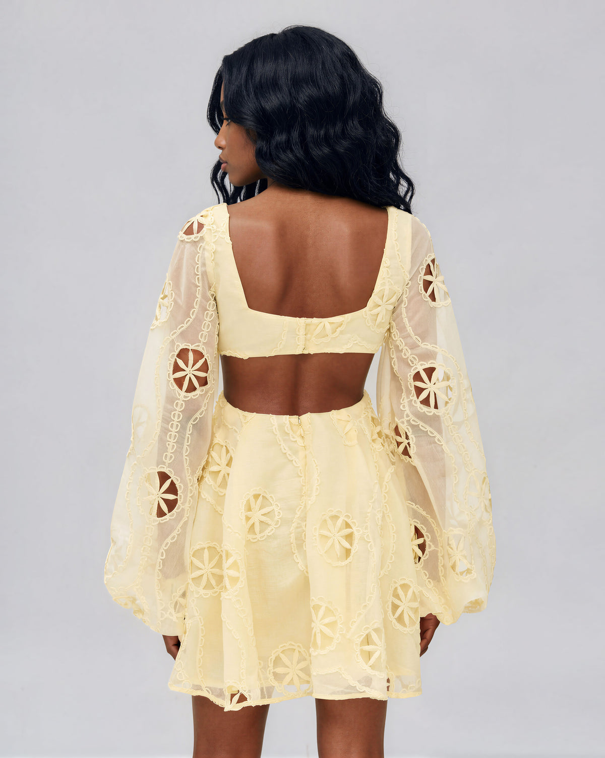 Jovie Babydoll Mini Dress - Lemon (Final Sale)