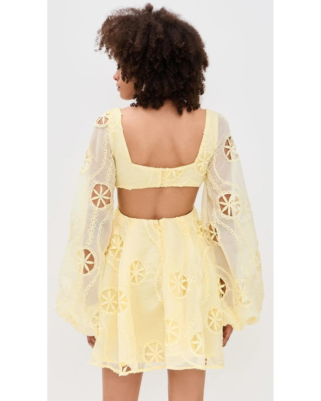 Jovie Babydoll Mini Dress - Lemon (Final Sale)