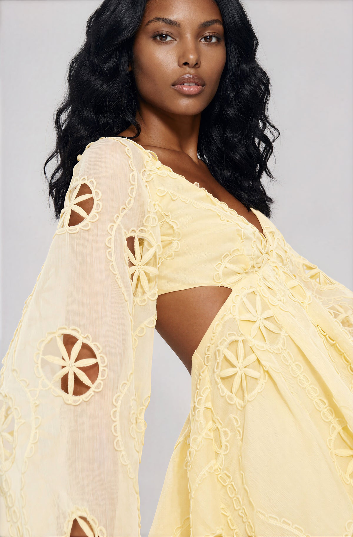 Jovie Babydoll Mini Dress - Lemon (Final Sale)