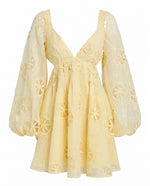 Jovie Babydoll Mini Dress - Lemon (Final Sale)