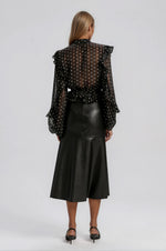 Kindra Vegan Leather Skirt – Black (Final Sale)