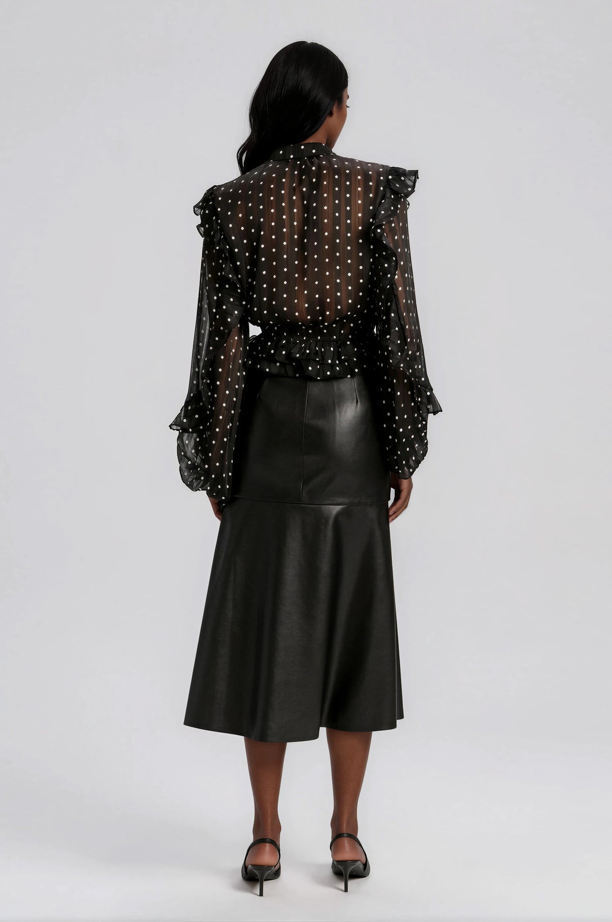 Kindra Vegan Leather Skirt – Black (Final Sale)