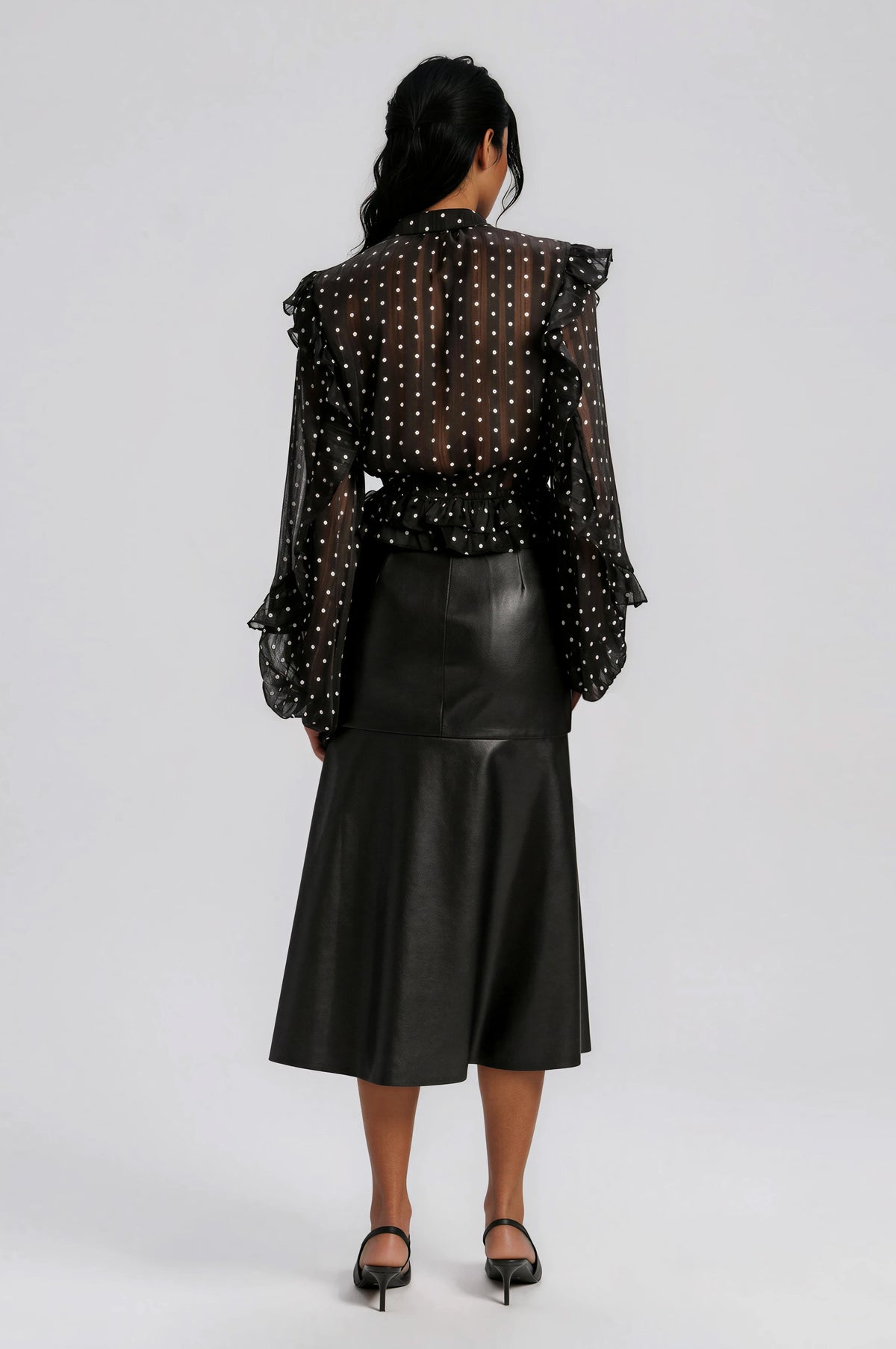 Kindra Vegan Leather Skirt – Black (Final Sale)