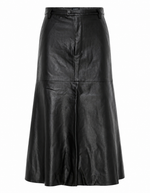 Kindra Vegan Leather Skirt – Black (Final Sale)
