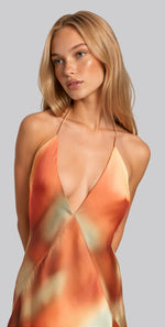 Lizbeth Halter Maxi Dress - Sunrise