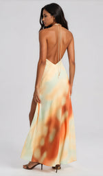 Lizbeth Halter Maxi Dress - Sunrise