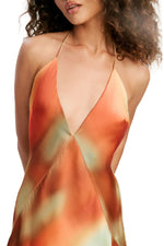 Lizbeth Halter Maxi Dress - Sunrise