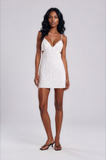 Loressa Lace Mini Dress – Orchid White (Final Sale)