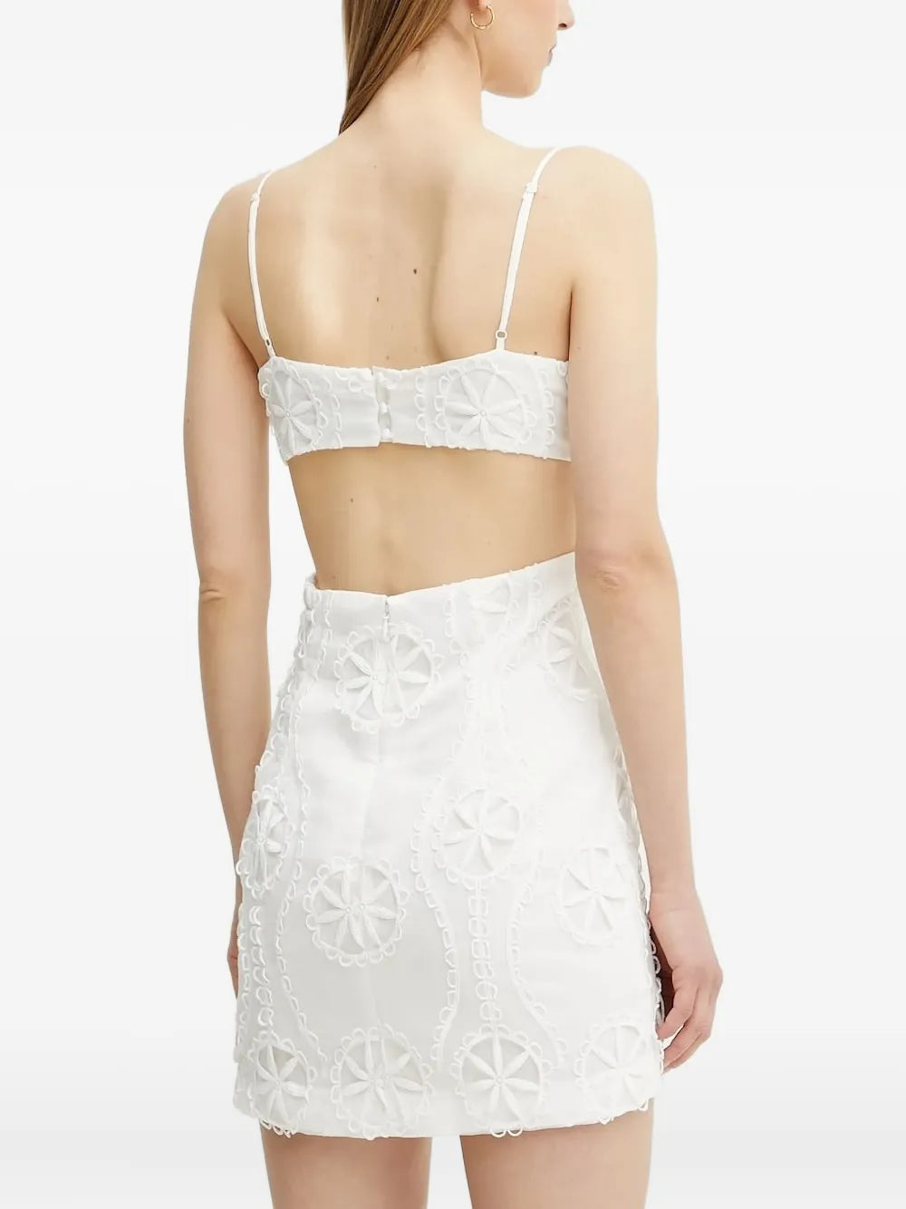 Loressa Lace Mini Dress – Orchid White (Final Sale)