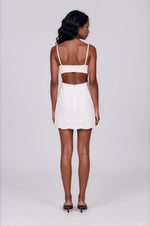 Loressa Lace Mini Dress – Orchid White (Final Sale)