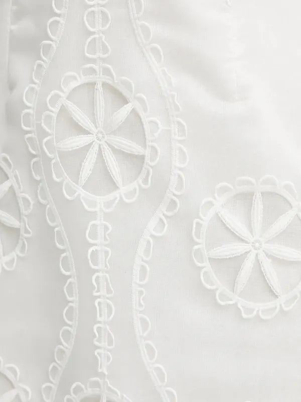 Loressa Lace Mini Dress – Orchid White (Final Sale)