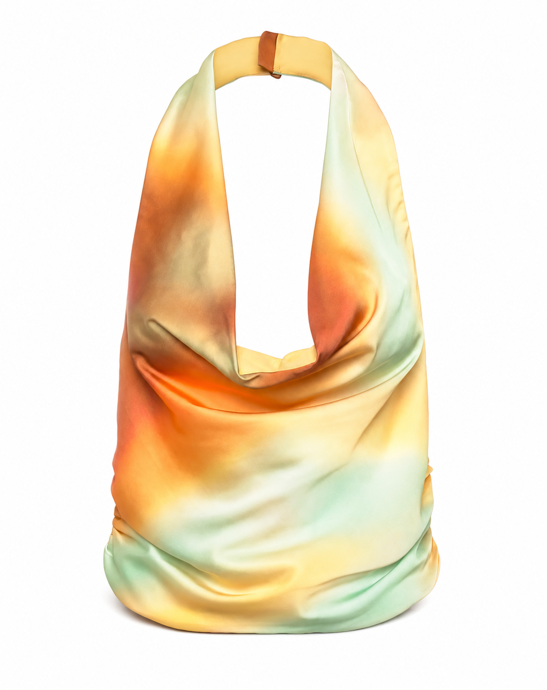 Monet Halter Cowl Neck Top - Sunrise