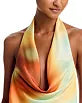 Monet Halter Cowl Neck Top - Sunrise
