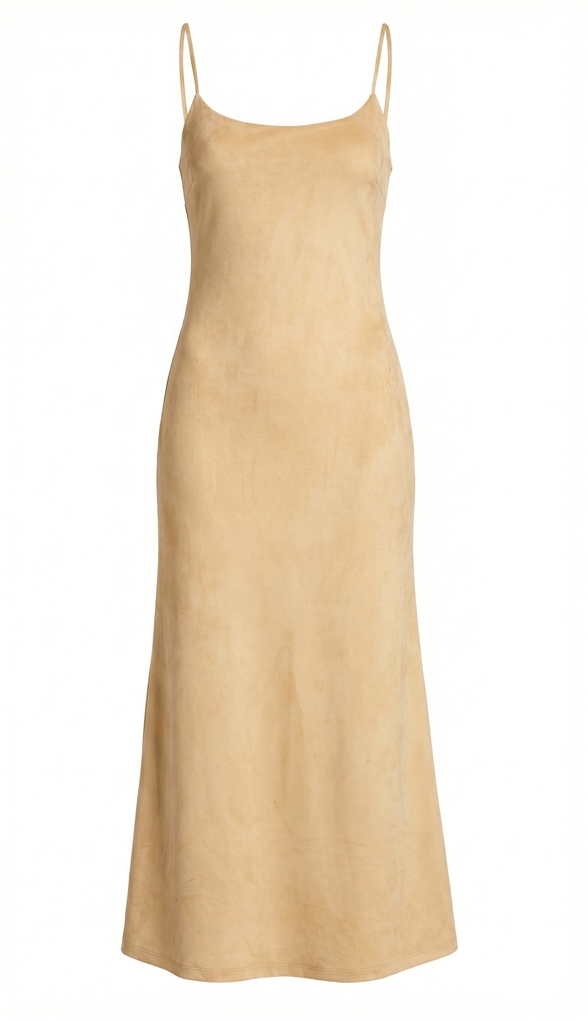 Nadira Faux Suede Dress – Soft Camel (Final Sale)