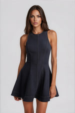 Palmer Denim Mini Dress - Dark Denim (Final Sale)