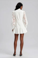 Embroidered Mini Dress – Orchid White (Final Sale)