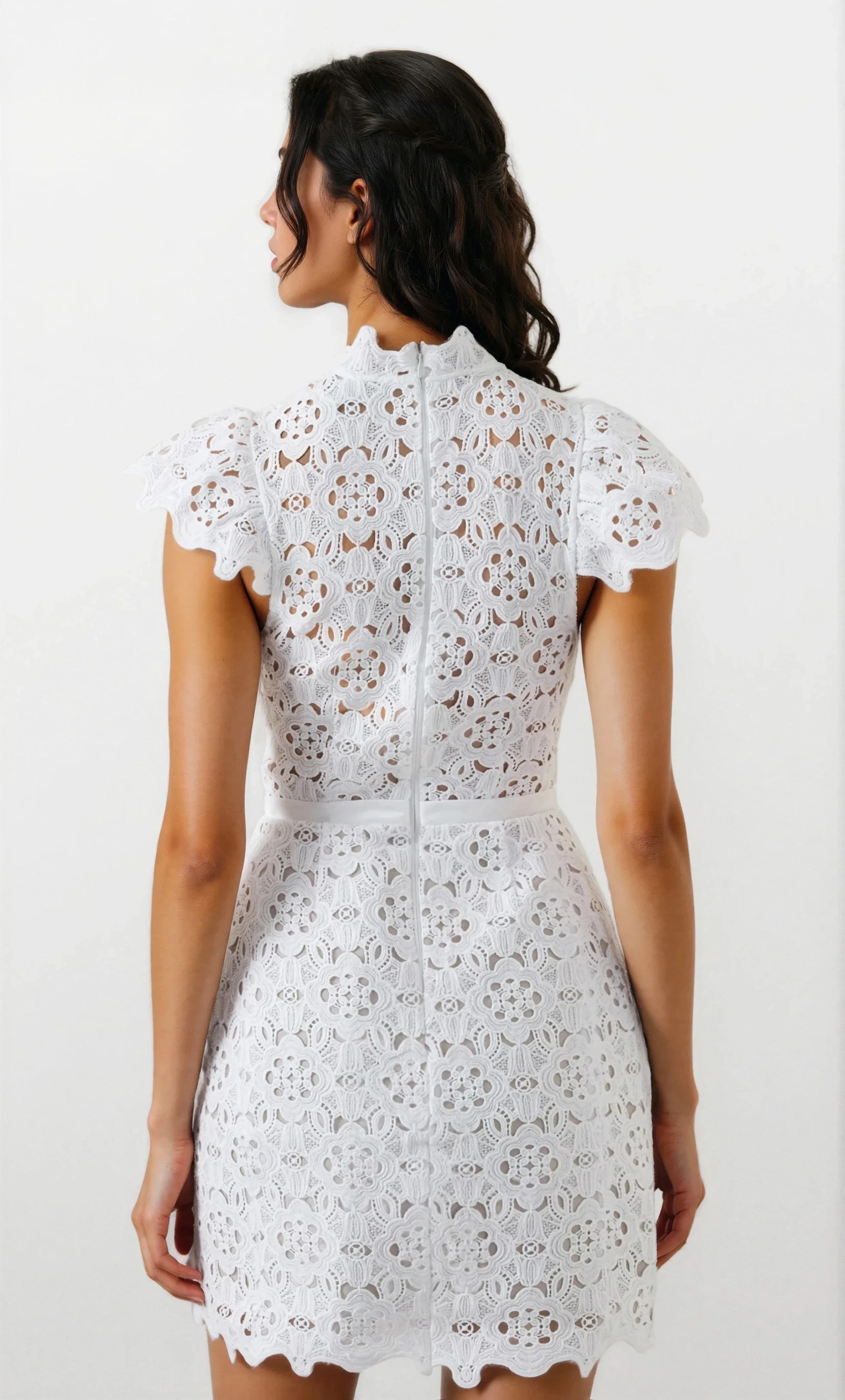 Bardot Rowen Hourglass Lace Dress Orchid Wht Bardot Rowen Hourglass Lace Dress Orchid Wht