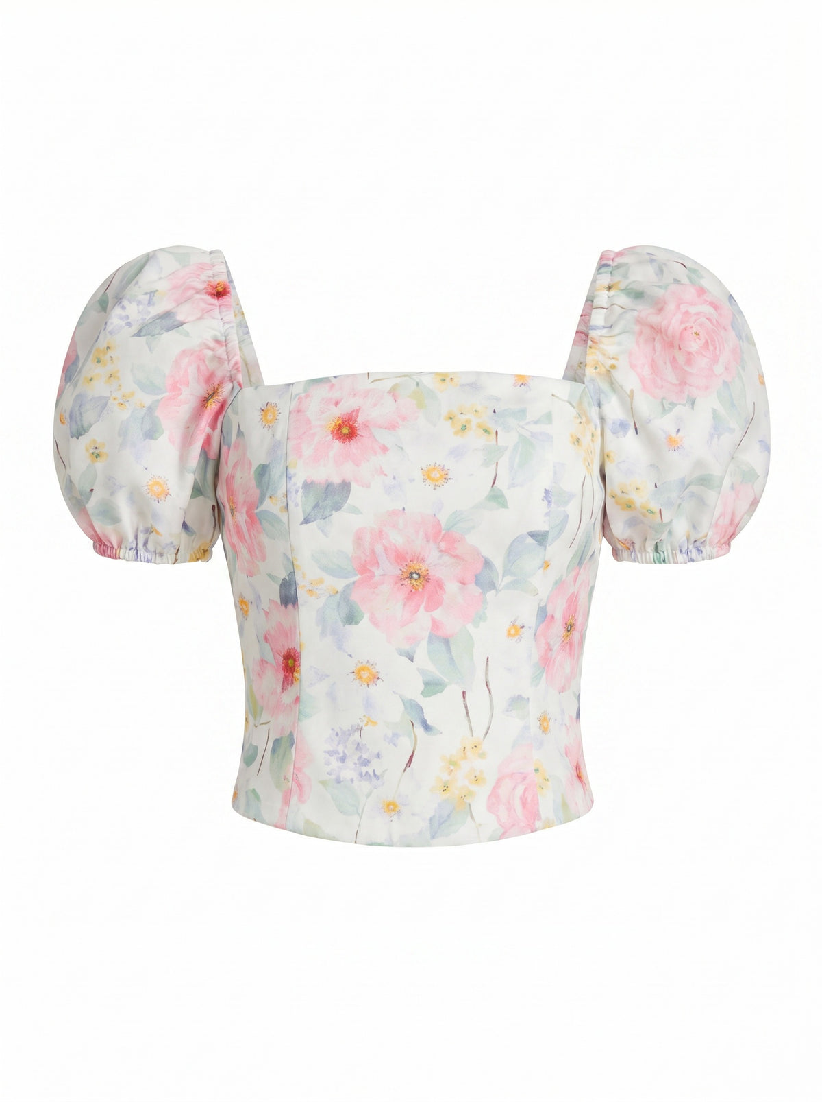 Sheyla Floral Printed Top – Summer White (Final Sale)