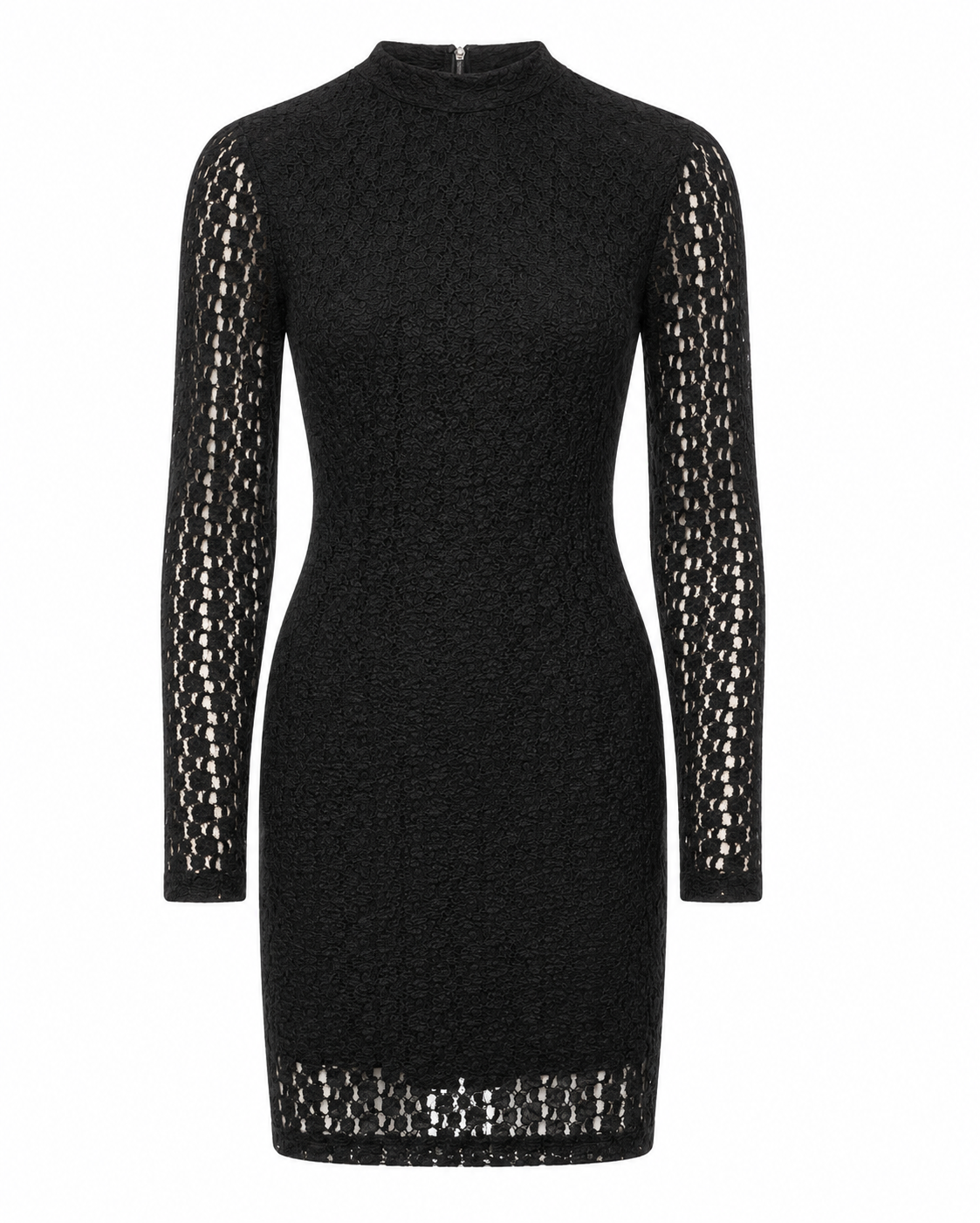 Vezza Floral Mesh Dress – Black (Final Sale)