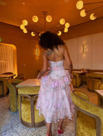 Emmeline Embroidery Midi Dress - Pink (Final Sale)
