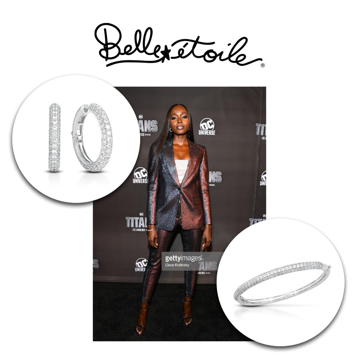 Belle Étoile Pavé Bangle