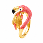 Statement Flamingo Rings