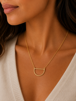Half Moon Crescent Necklace