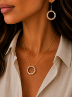 Pearl Halo Jewelry Set