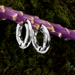 Emma Hammered Open Hoop Earrings