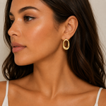 Kate Abstract Oval Earrings