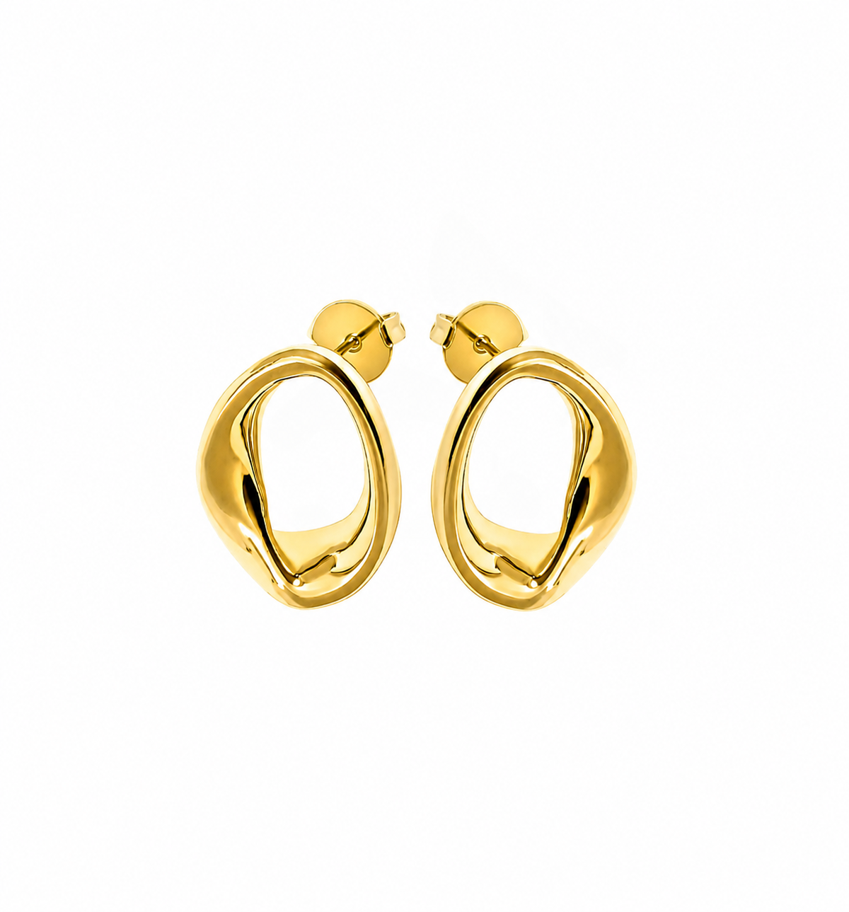 Kate Abstract Oval Earrings
