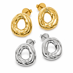 Mary Melted Circle Earrings