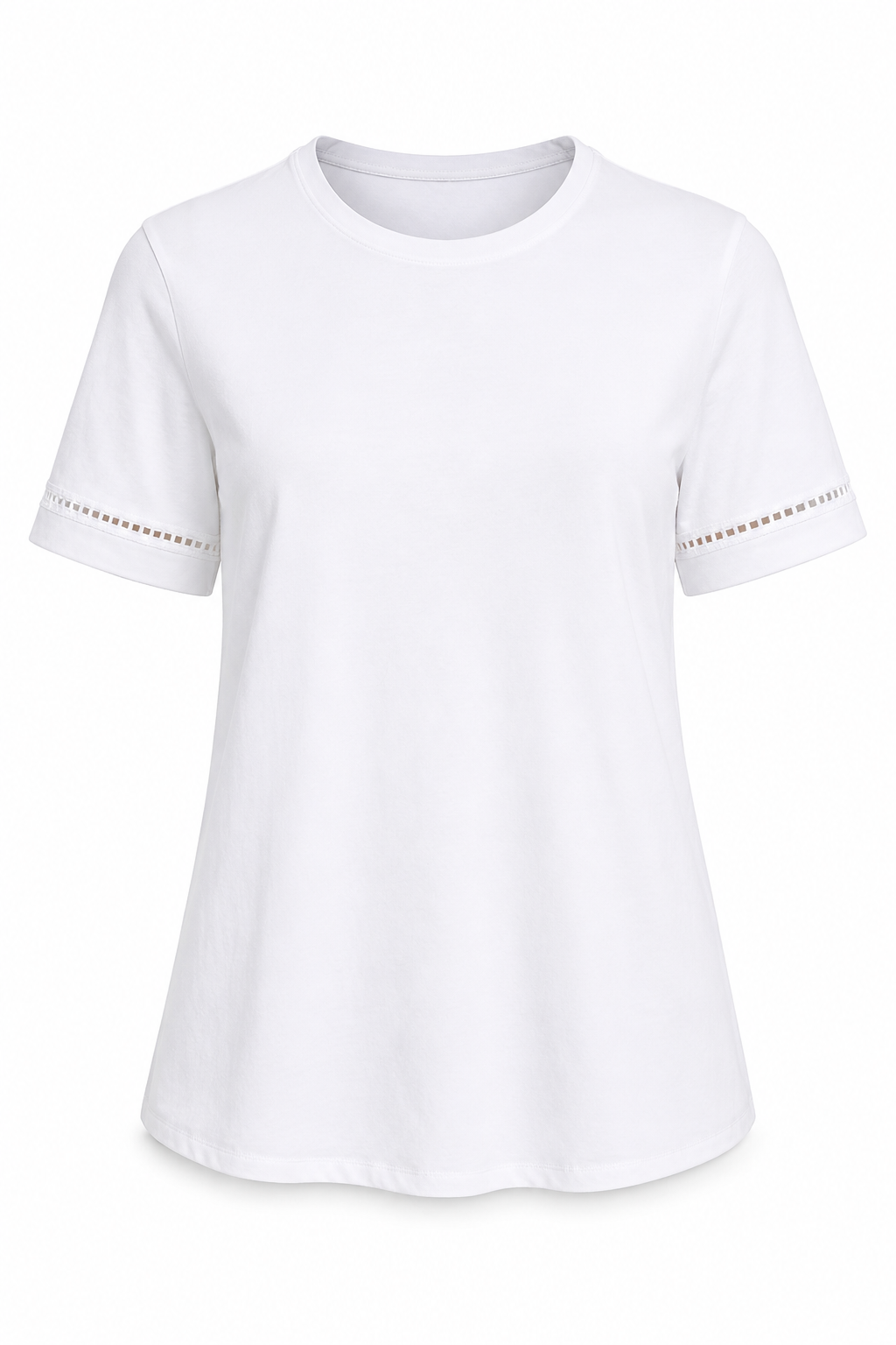 Combo Sleeve Tee - White (Final Sale)