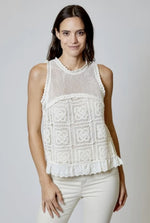 Crochet Tank - Natural (Final Sale)