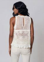 Crochet Tank - Natural (Final Sale)