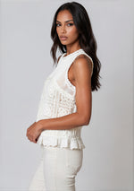Crochet Tank - Natural (Final Sale)