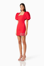 Cherie Mini Dress - Red (Final Sale)