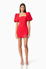 Cherie Mini Dress - Red (Final Sale)