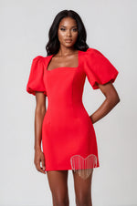 Cherie Mini Dress - Red (Final Sale)