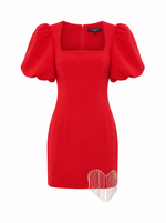 Cherie Mini Dress - Red (Final Sale)