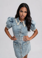 Giselle Denim Day Dress - Light Blue (Final Sale)