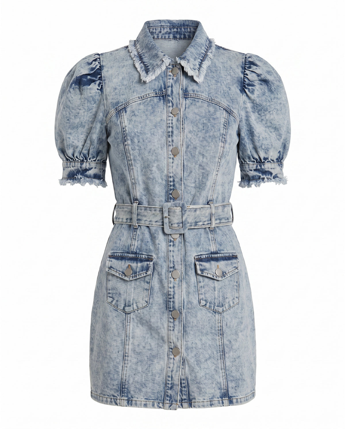 Giselle Denim Day Dress - Light Blue (Final Sale)