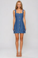 Maris Mini Dress - Blue (Final Sale)