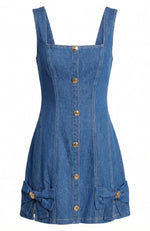 Maris Mini Dress - Blue (Final Sale)