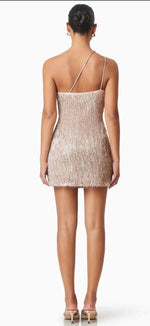 Rosita Asymmetrical Mini Dress - Rose Gold (Final Sale)
